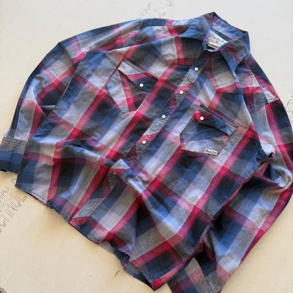Vintage Wrancher Wrangler Pearl Snap Western Shirt
